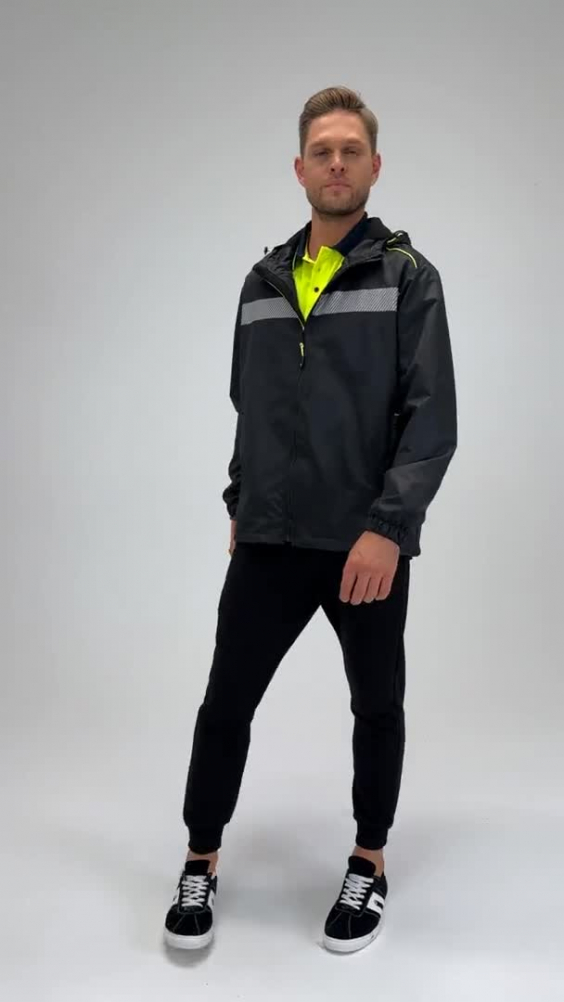 Ветровка КОТПРОФИ на флисе черная